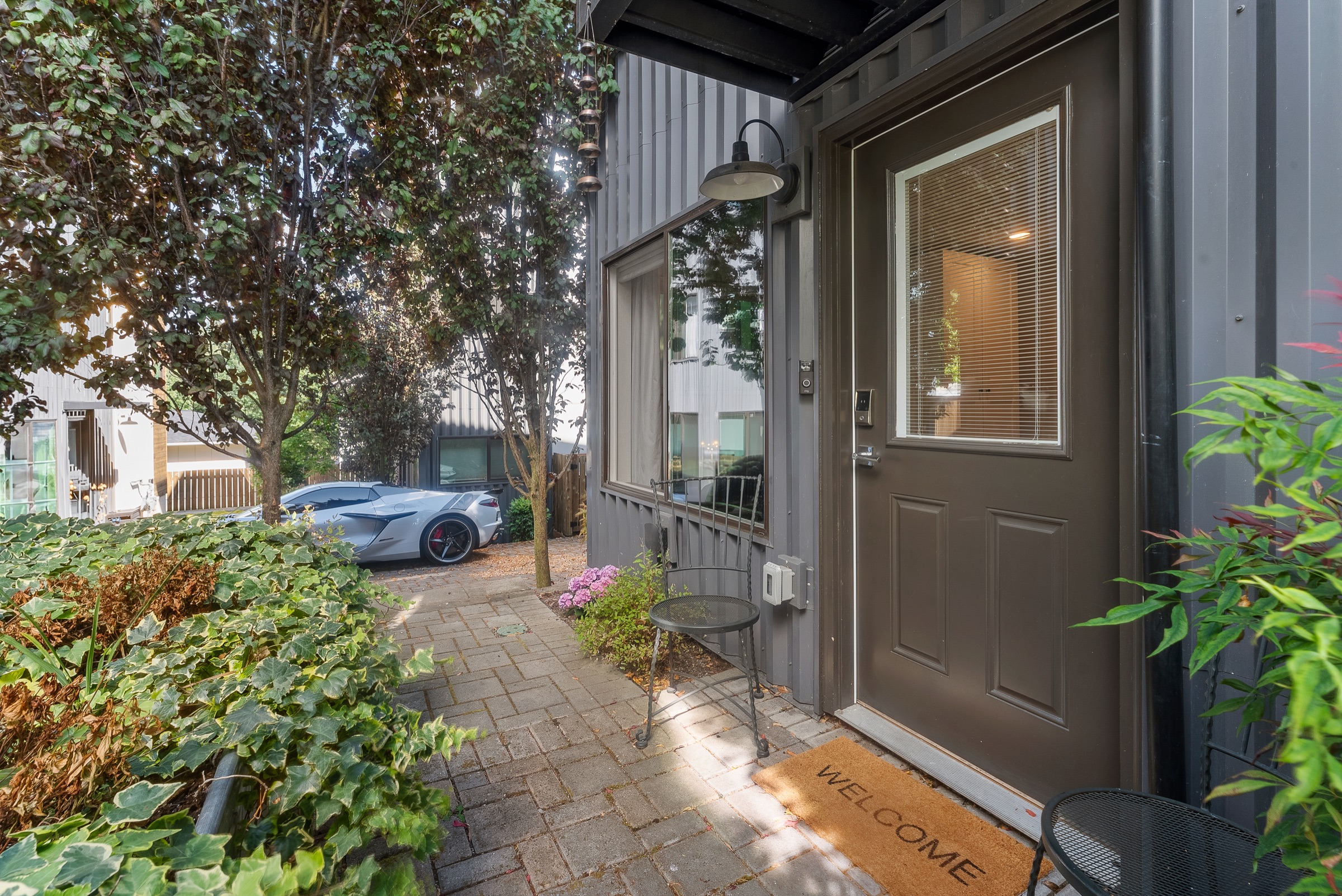 Garden walkway to your private entrance