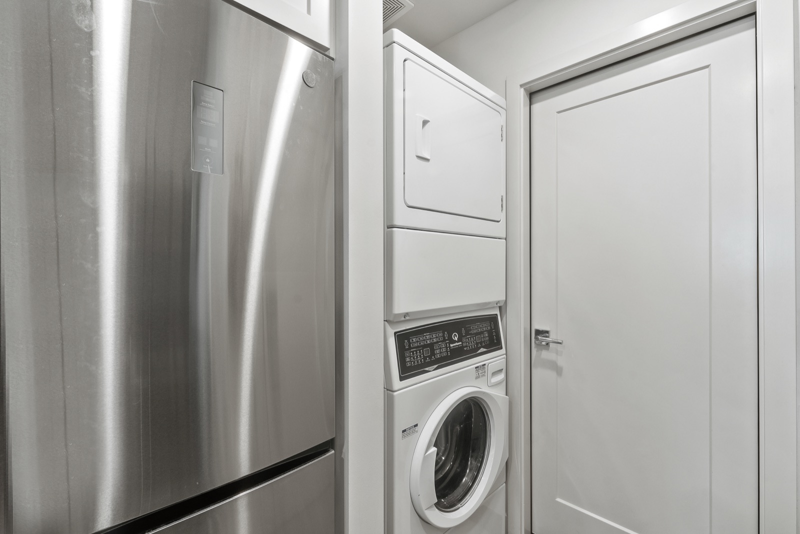In-unit Speed Queen washer and dryer